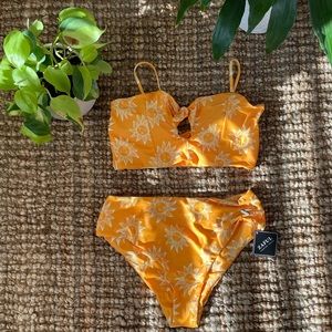 NWT Sz. XL Sun Yellow Bikini